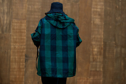 brittany xavier, black hat, tulle hat, dior hat, back details, black jacket, green jacket, checked jacket, hoodie, dior jacket, fashion week, frenchystyle, FW, jonathan paciullo, street style, SPRING SUMMER 2020, SS 20, PFW, PARIS, horizontal, atmosphere details, detail