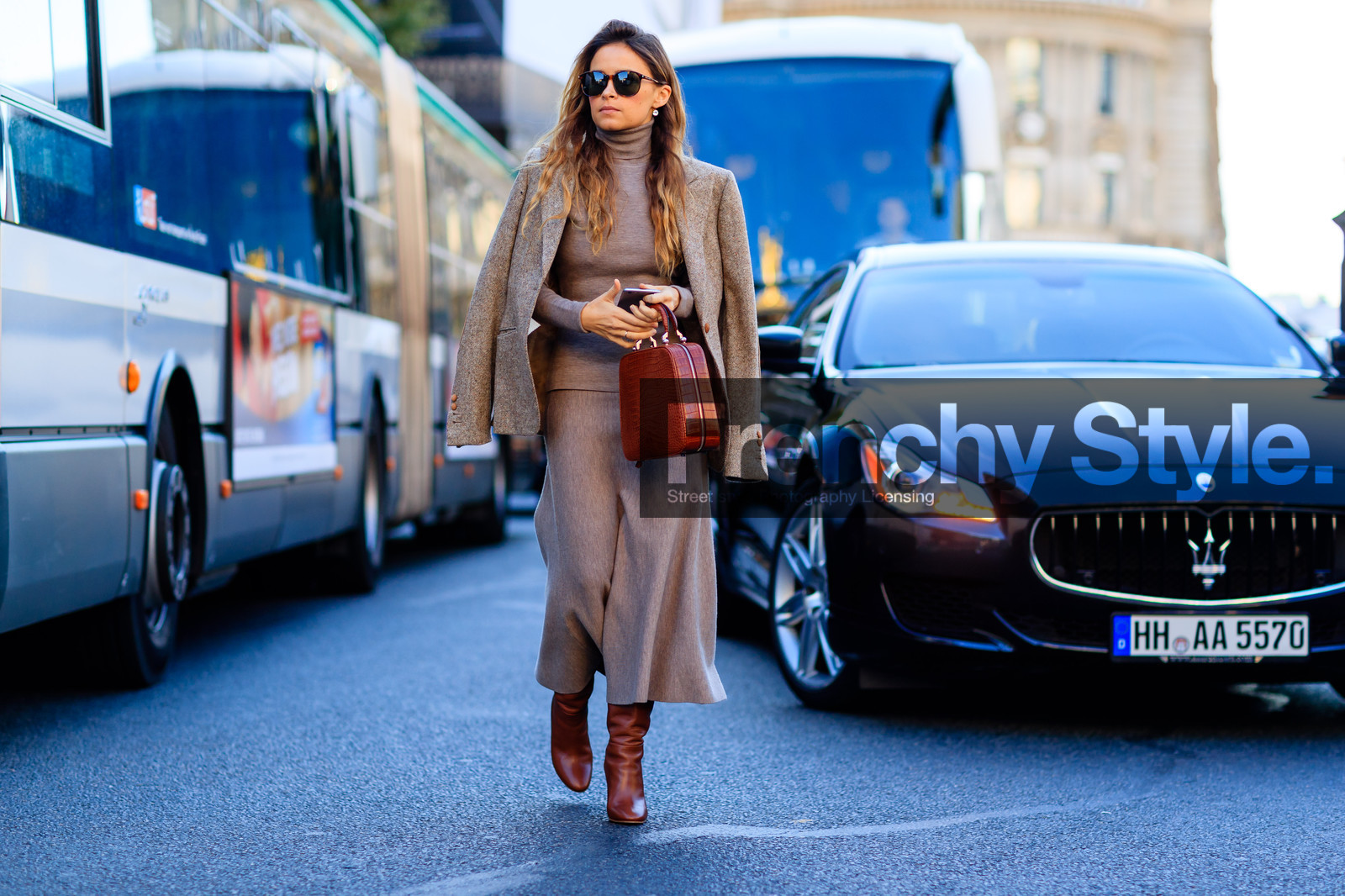 atmosphere details, brown bag, brown boots, brown jacket, brown knit, brown skirt, fashion week, frenchystyle, full length, FW, high heels, horizontal, jonathan paciullo, leather bag, leather shoes, mira duma, miroslava duma, over the shoulder, PARIS, PFW, SPRING SUMMER 2017, SS 17, street style, sunglasses