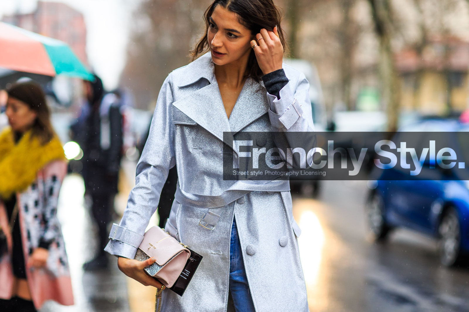 atmosphere details, AUTUMN WINTER 2016-2017, AW 16-17, detail, FALL WINTER 2016-2017, fashion week, frenchystyle, FW, FW 16-17, glitter, horizontal, jonathan paciullo, LFW, LONDON, MENSWEAR, Sara Nicole Rossetto, shiny coat, silver coat, street style, trench coat