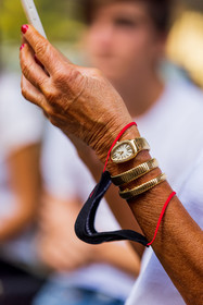 facial mask, gold watch, mask, watch, fashion week, frenchystyle, FW, jonathan paciullo, street style, MFW, MILAN, SPRING SUMMER 2022, SS 22, vertical, atmosphere details, detail
