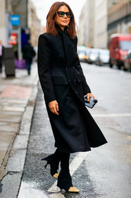 balenciaga, black coat, black pants, black shoes, Christine Centenera, céline, leather shoes, sunglasses, LONDON, LFW, fashion week, frenchystyle, FW, jonathan paciullo, street style, AUTUMN WINTER 2019-2020, AW 19-20, FW 19-20, FALL WINTER 2019-2020, vertical, full length