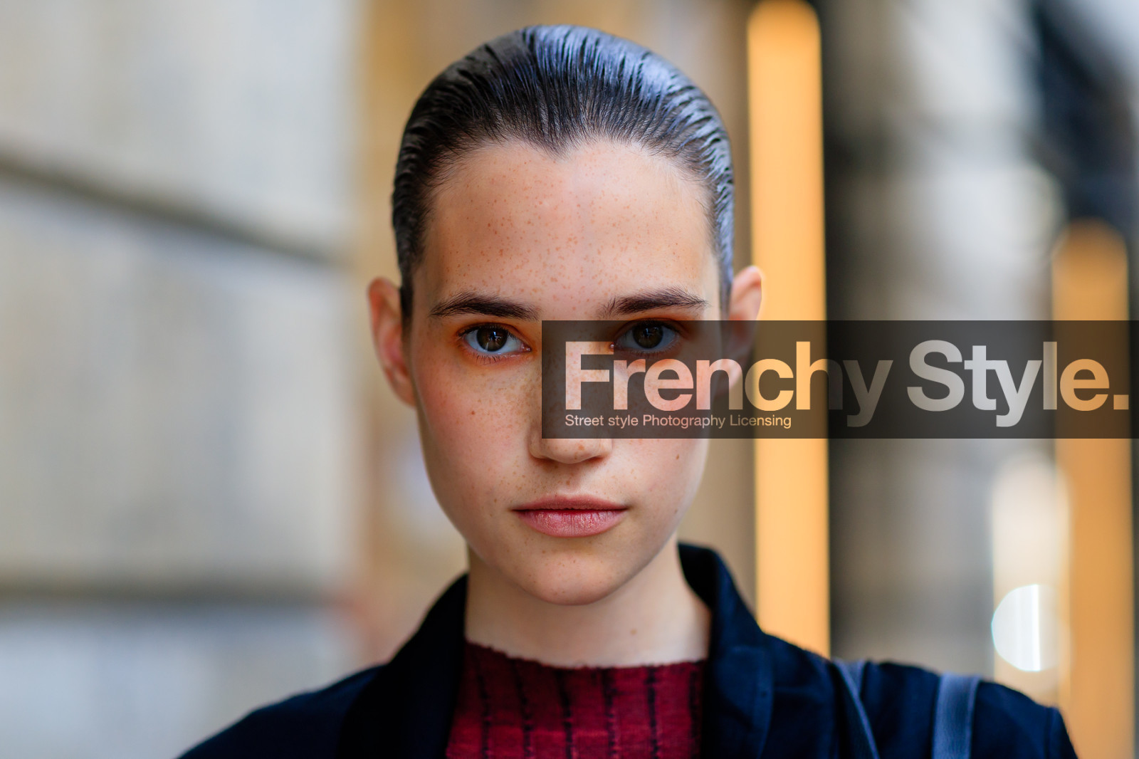 atmosphere details, AUTUMN WINTER 2016-2017, AW 16-17, black jacket, detail, eyeshadow, FALL WINTER 2016-2017, fashion week, frenchystyle, FW, FW 16-17, HAUTE COUTURE, horizontal, jonathan paciullo, MENSWEAR, model, natural, PARIS, PFW, portrait, pulled back hair, red sweater, skincare, street style, wet hair