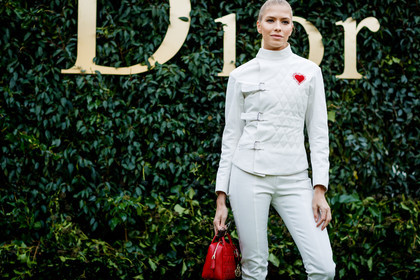 christian dior, leather bag, leather pants, leather top, red bag, trousers, white pants, white top, fashion week, frenchystyle, FW, jonathan paciullo, street style, PFW, PARIS, SPRING SUMMER 2017, SS 17, HAUTE COUTURE, atmosphere details, detail, horizontal, elena perminova