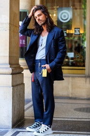 street style, jonathan paciullo, FW, frenchystyle, fashion week, PFW, PARIS, SPRING SUMMER 2019, SS 19, giotto calendoli, vertical, full length