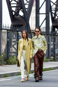 bag, black sunglasses, crossbody bag, dress, earrings, fluffly bag, gold bracelet, gold earrings, Julie Sergent Ferreri, khaki dress, longchamp bag, ring, strap, sunglasses, watch, fashion week, frenchystyle, FW, jonathan paciullo, street style, PFW, PARIS, SPRING SUMMER 2022, SS 22, vertical, full length
