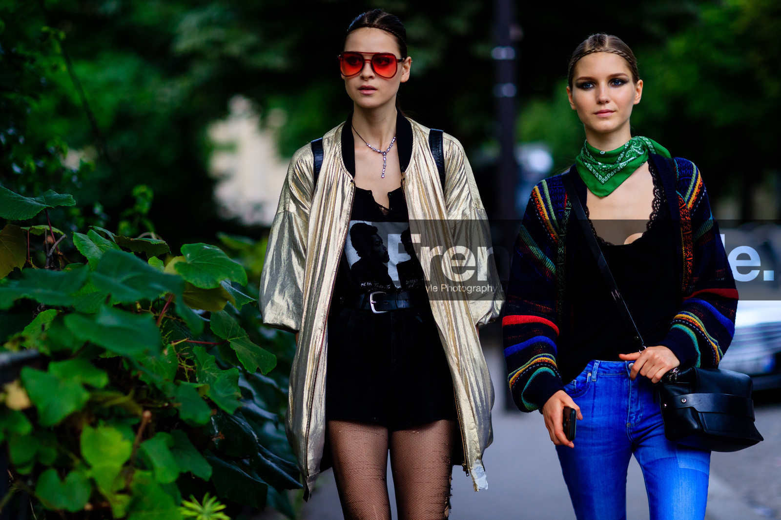 ana cristina, atmosphere details, AUTUMN WINTER 2016-2017, AW 16-17, black bag, black cardigan, black shorts, black t shirt, black tank top, blue denim, bomber jacket, denim pants, detail, FALL WINTER 2016-2017, fashion week, frenchystyle, fun sunglasses, FW, FW 16-17, golden jacket, green bandana, green scarf, HAUTE COUTURE, horizontal, jeans, jonathan paciullo, leather bag, long hair, MENSWEAR, model, PARIS, PFW, printed t shirt, street style, sunglasses, tights, trousers