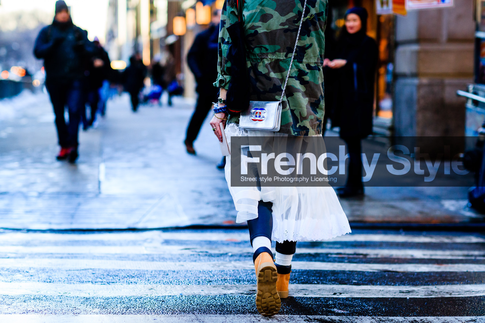 atmosphere details, AUTUMN WINTER 2017-2018, AW 17-18, camouflage, detail, FALL WINTER 2017-2018, fashion week, frenchystyle, FW, FW 17-18, horizontal, jonathan paciullo, leather bag, military, NEW YORK, NYFW, street style, trousers