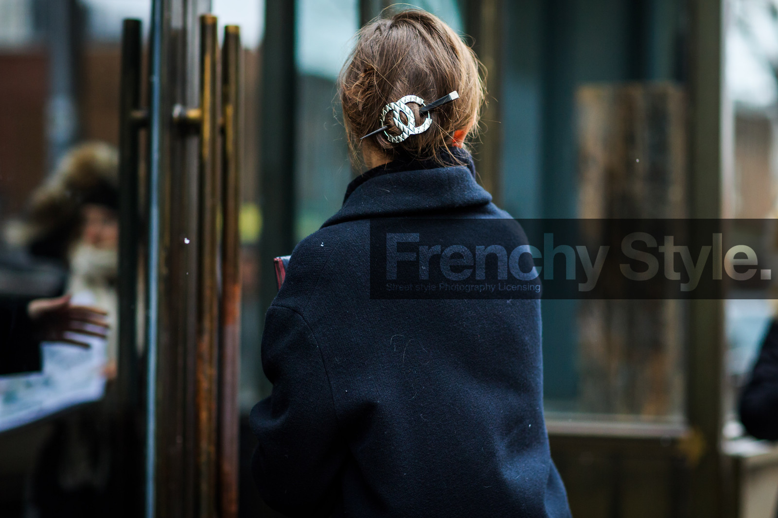 atmosphere details, AUTUMN WINTER 2016-2017, AW 16-17, back detail, black coat, chanel, detail, fashion week, frenchystyle, FW, FW 16-17, horizontal, jo ellison, jonathan paciullo, NEW YORK, NYFW, street style, woman