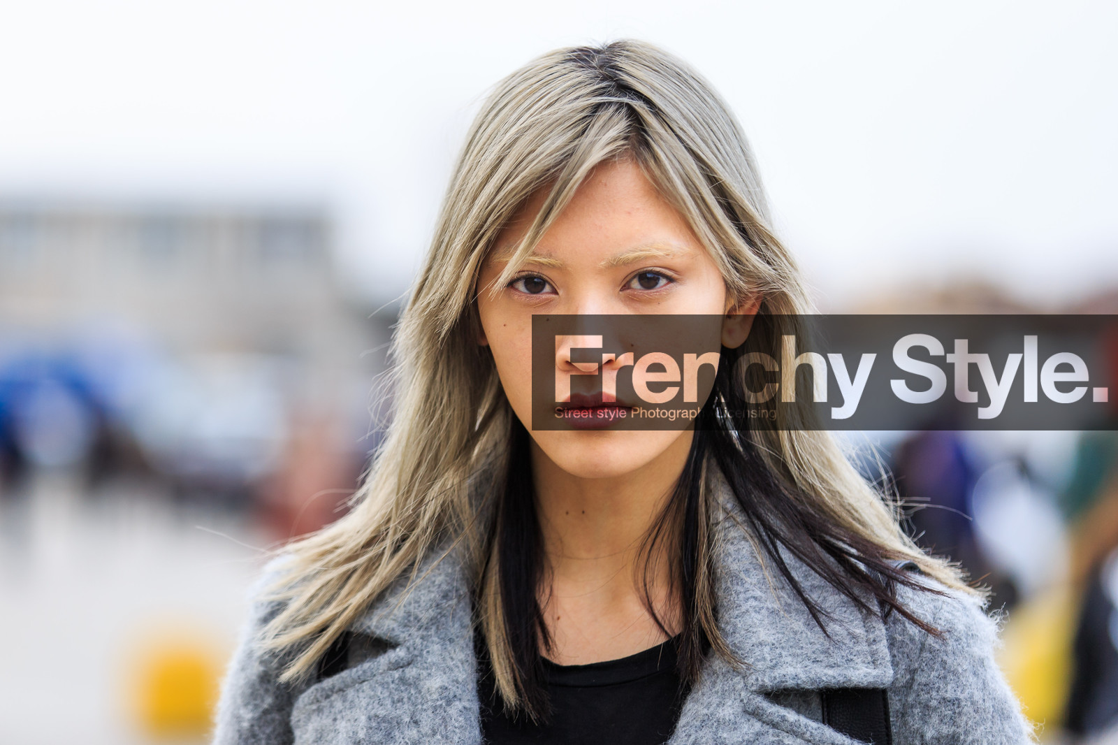 atmosphere details, AUTUMN WINTER 2016-2017, AW 16-17, black t shirt, caban, detail, dyed hair, eyebrow, FALL WINTER 2016-2017, fashion week, frenchystyle, FW, FW 16-17, grey coat, grey hair, grey jacket, horizontal, jonathan paciullo, LFW, LONDON, long hair, marga esquivel, MENSWEAR, model, natural, portrait, skincare, street style