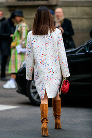 camel boots, graphic jacket, high boots, high heels, leather bag, leather shoes, printed jacket, red bag, white jacket, MILAN, MFW, fashion week, frenchystyle, FW, jonathan paciullo, street style, AUTUMN WINTER 2019-2020, AW 19-20, FALL WINTER 2019-2020, FW 19-20, vertical, full length