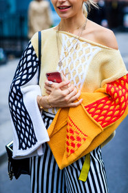 atmosphere details, beige sweater, checked sweater, detail, fashion week, frenchystyle, FW, graphic pants, graphic sweater, jonathan paciullo, jw anderson, LFW, LONDON, multicolor sweater, plaid, printed sweater, SPRING SUMMER 2018, SS 18, street style, striped pants, trousers, vertical