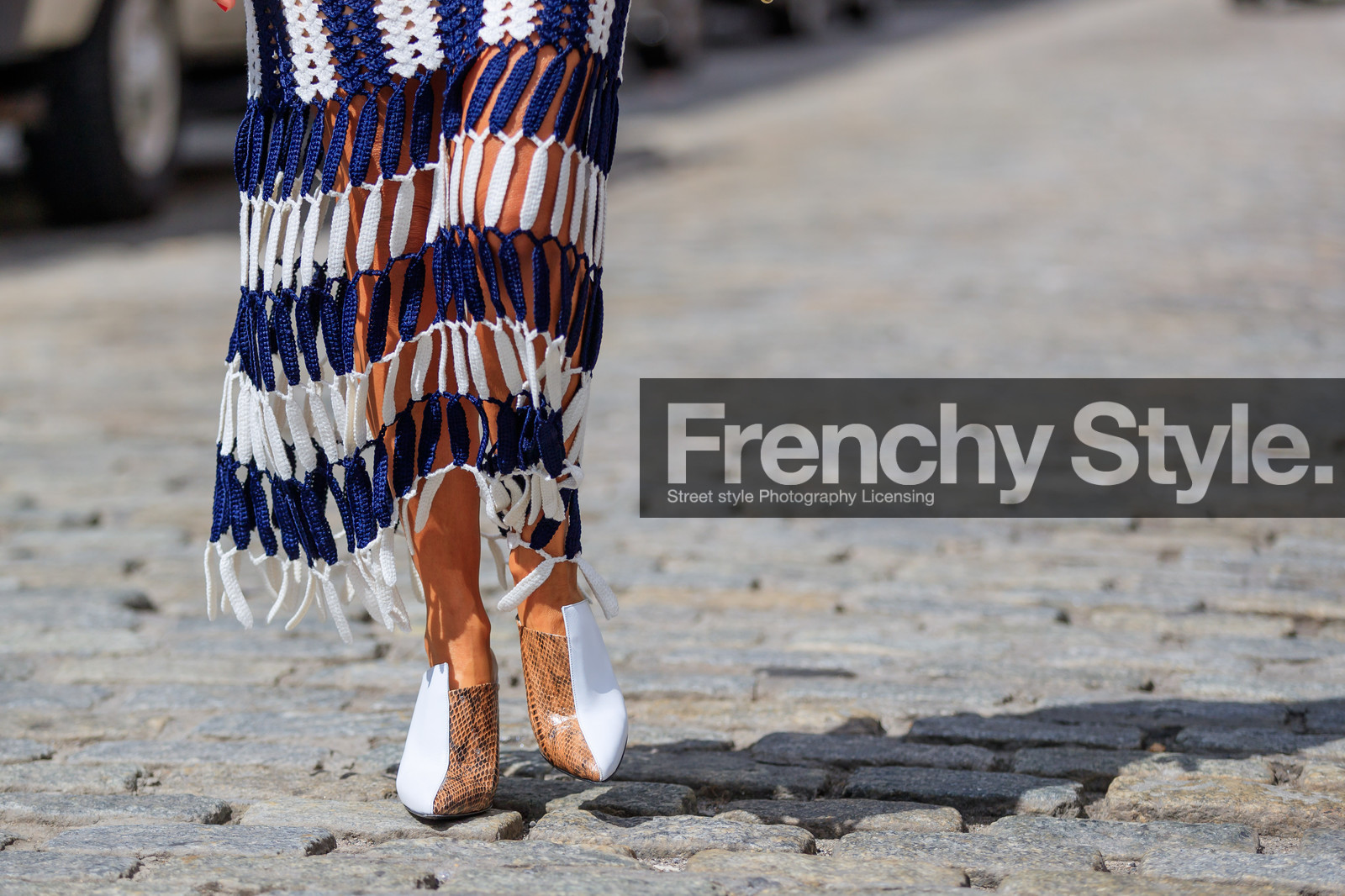 atmosphere details, crochet, detail, fashion week, frenchystyle, FW, graphic skirt, high heels, horizontal, jonathan paciullo, leather shoes, NEW YORK, NYFW, snake print, SPRING SUMMER 2018, SS 18, street style, white shoes, white skirt