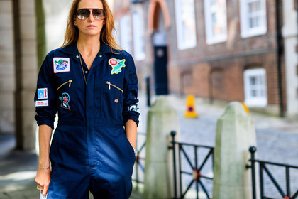 atmosphere details, blue jumpsuit, detail, fashion week, frenchystyle, FW, horizontal, jonathan paciullo, LFW, LONDON, SPRING SUMMER 2018, SS 18, street style, trousers