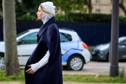 alina gelzina, atmosphere details, AUTUMN WINTER 2017-2018, AW 17-18, black jacket, detail, FALL WINTER 2017-2018, fashion week, frenchystyle, FW, FW 17-18, hood, horizontal, jonathan paciullo, navy coat, PARIS, PFW, street style, white sweater