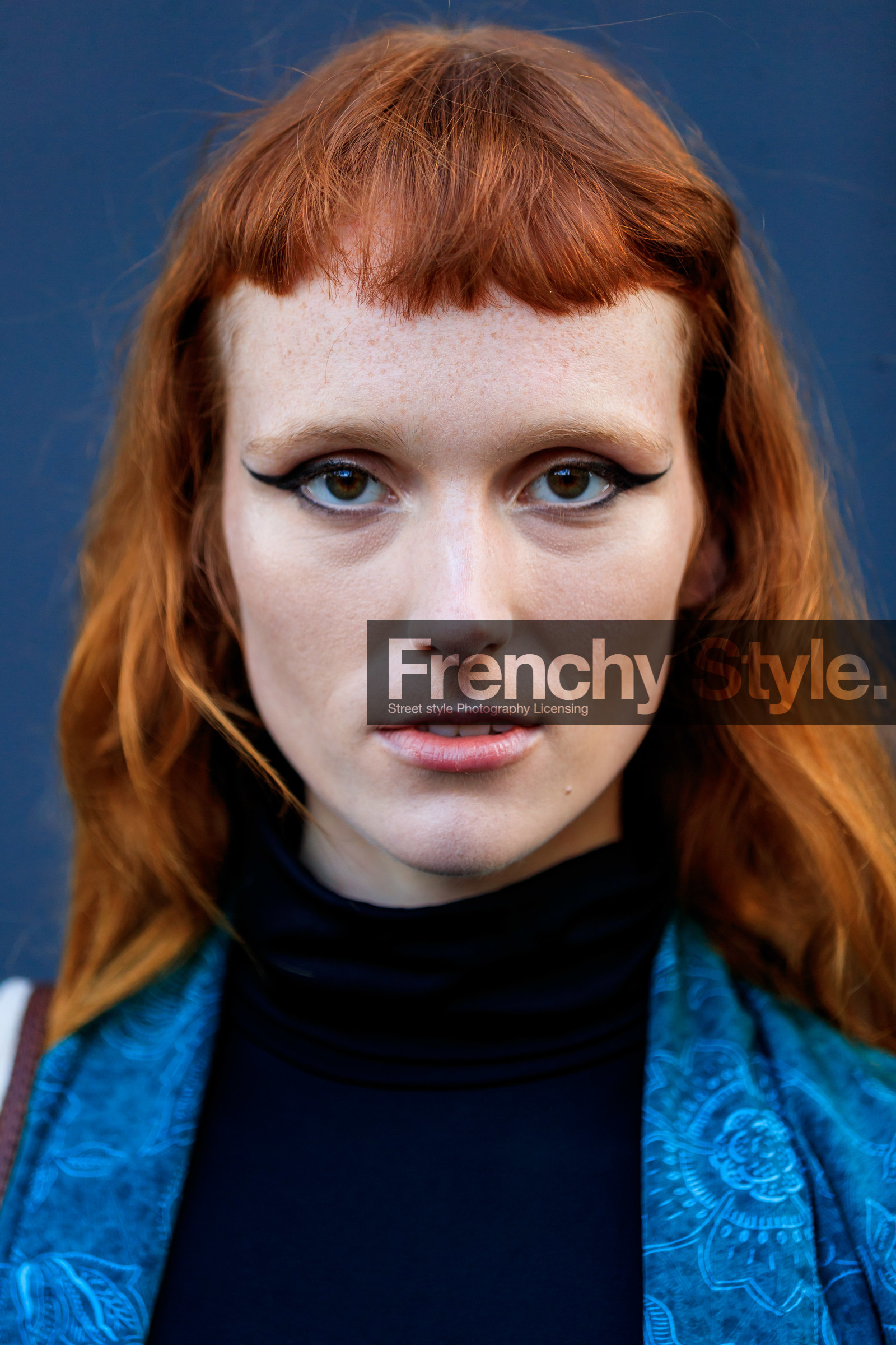 make up, make up details, close up detail, black eyeliner, hair details, street style, jonathan paciullo, FW, frenchystyle, fashion week, MFW, MILAN, SPRING SUMMER 2021, SS 21, vertical, detail, portrait, model