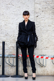 street style, jonathan paciullo, FW, frenchystyle, fashion week, PFW, PARIS, SPRING SUMMER 2019, SS 19, kozue akimoto, vertical, full length