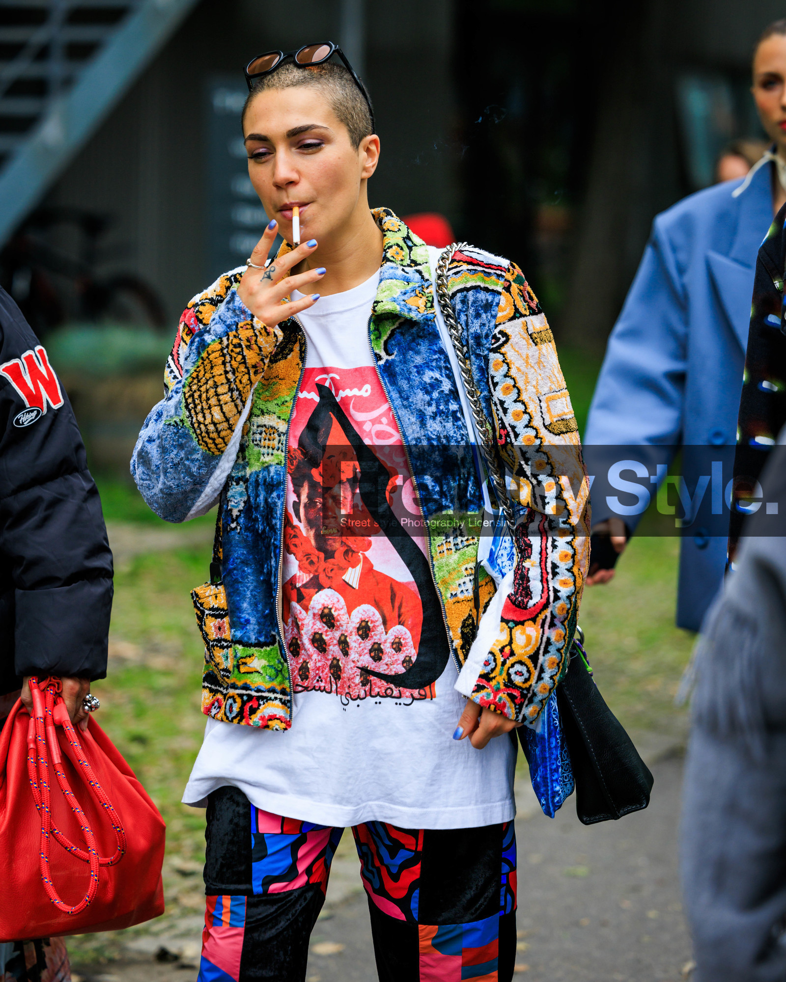 street style, jonathan paciullo, FW, frenchystyle, fashion week, COPENHAGEN, CPHFW, SPRING SUMMER 2024, SS 24, vertical, atmosphere details, detail