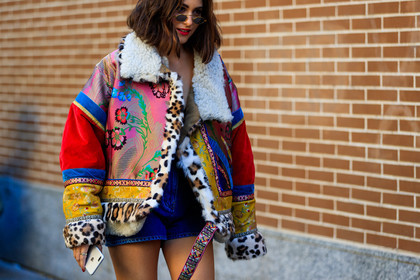 animal print, atmosphere details, blue denim, denim shorts, detail, etro, fashion week, floral, flowers, frenchystyle, FW, graphic jacket, horizontal, jonathan paciullo, leopard print, MFW, MILAN, multicolor jacket, printed jacket, SPRING SUMMER 2018, SS 18, street style, sunglasses