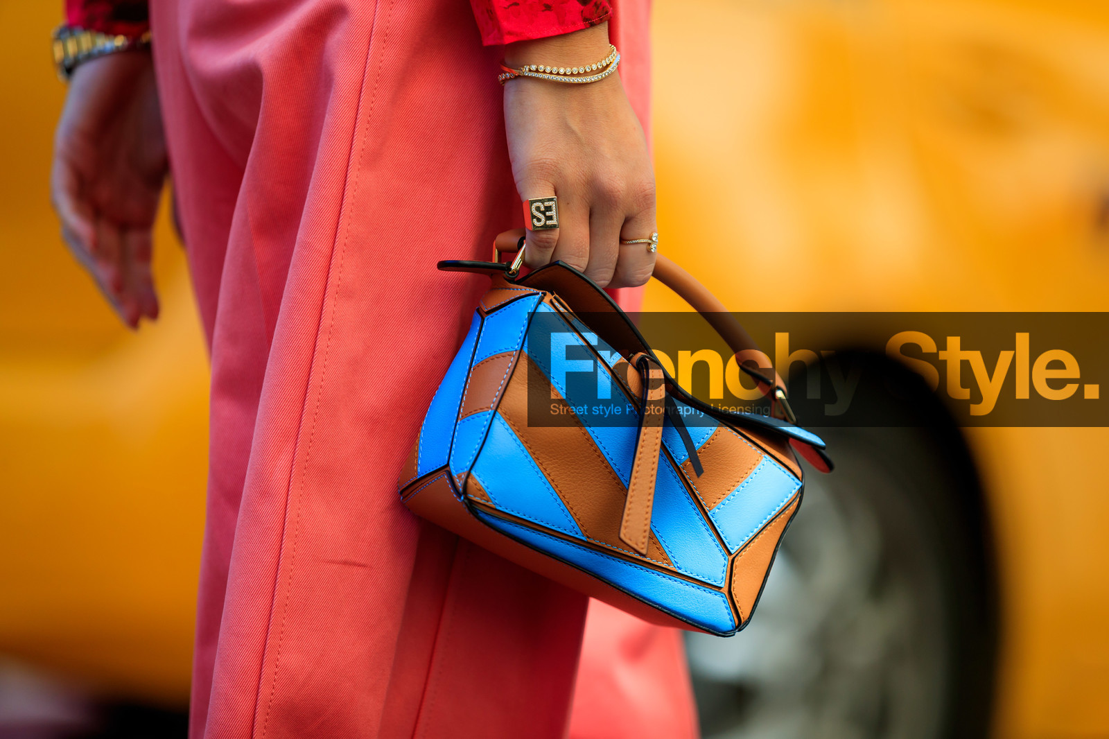 emili sindlev, loewe bag, leather bag, pink pants, large pants, pleated pants, floral, flowers, fashion week, frenchystyle, FW, jonathan paciullo, street style, NEW YORK, NYFW, SPRING SUMMER 2020, SS 20, horizontal, atmosphere details, detail