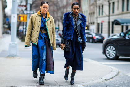 atmosphere details, AUTUMN WINTER 2016-2017, AW 16-17, beige coat, beige jacket, black boots, black perfecto, blue denim, blue dress, blue fur, blue jacket, blue skirt, brown belt, chocker, cotton dress, denim pants, embroidered dress, embroidered vest, embroideries, fashion week, frenchystyle, full length, fur jacket, FW, FW 16-17, high heels, horizontal, jeans, jonathan paciullo, kimono, kimono dress, kimono vest, leather belt, leather boots, leather perfecto, mini bag, navy skirt, NEW YORK, NYFW, rachael wang, ranger boots, see through, sequined, sequined bag, sequined top, shiny, street style, trousers, woman